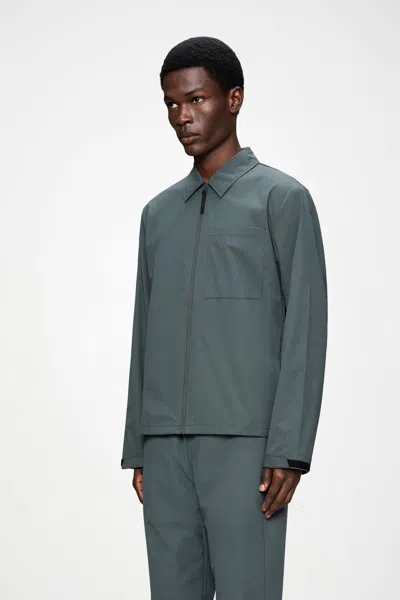 Rains Mito Overshirt In Black