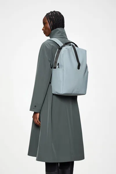 Rains Clip Front Backpack In Blue