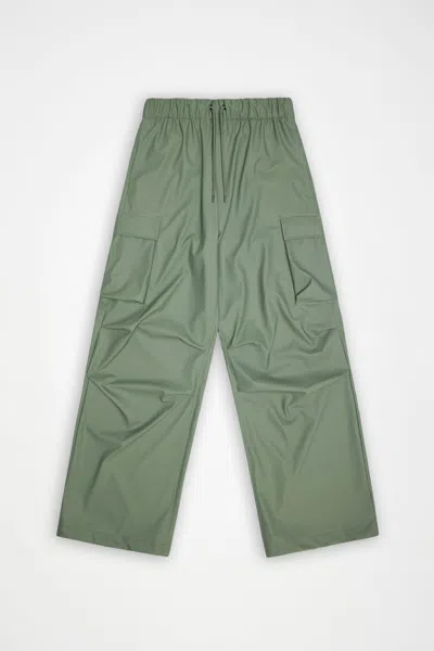 Rains Pocket Rain Pants Wide In Green