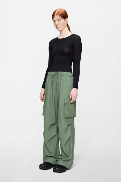 Rains Pocket Rain Pants Wide In Green