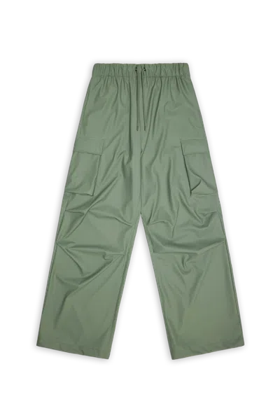 Rains Pocket Rain Pants Wide In Green