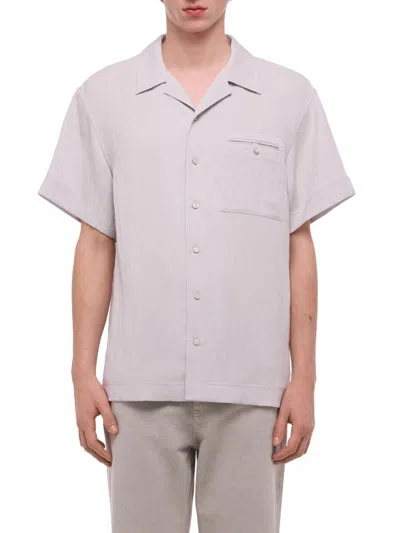 Helmut Lang Solid Camp Shirt In Neutral