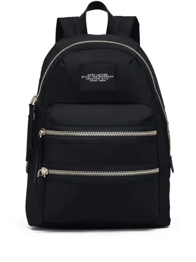 Marc Jacobs Black Nylon The Biker Large Backpack In Black