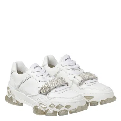 Jimmy Choo Diamond X Strap/f Leather Trainers In Multi