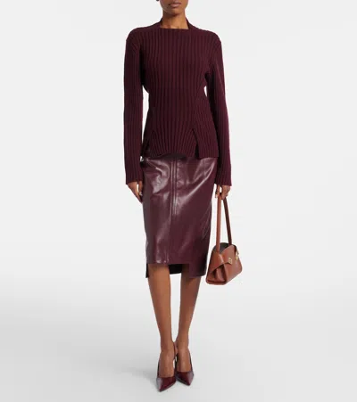 Ferragamo Hug East-west Small Leather Shoulder Bag In Brown