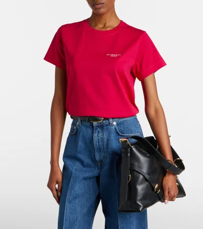Givenchy Lipstick Pink Slim-fit T-shirt In Red