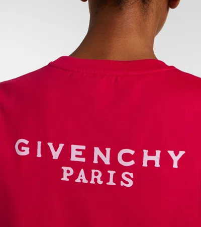 Givenchy Lipstick Pink Slim-fit T-shirt In Red