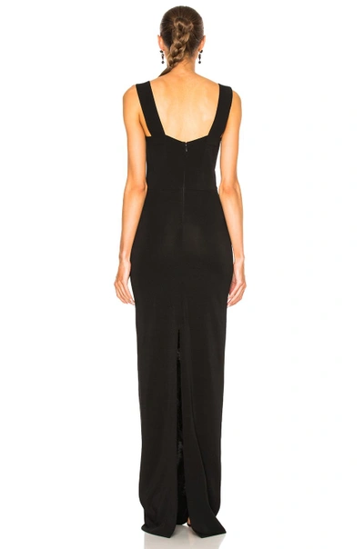 Shop Givenchy Buckle Strap Maxi Dress In Black