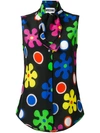 MOSCHINO flower power shirt,DRYCLEANONLY