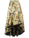 PHILOSOPHY DI LORENZO SERAFINI floral print maxi skirt,HANDWASH
