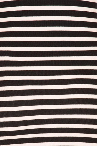 Shop Atm Anthony Thomas Melillo Sleeveless Stripe Dress In Black, Pink, Stripes. In Blush & Black Stripe
