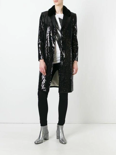 Shop Dsquared2 Sequin Embellished Coat