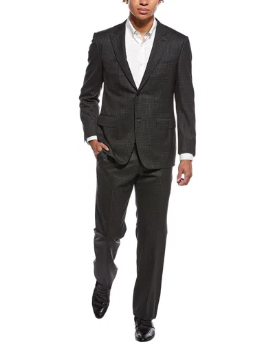 Canali 2pc Wool-blend Suit In Gray