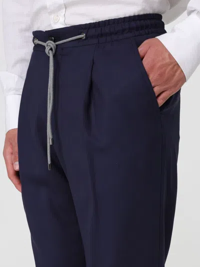 Corneliani Drawstring Trousers In Blue