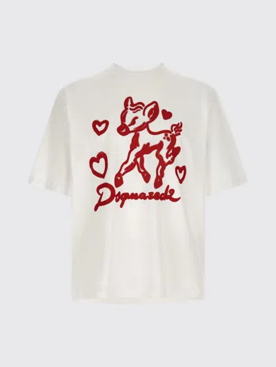 Dsquared2 Printed T-shirt In White