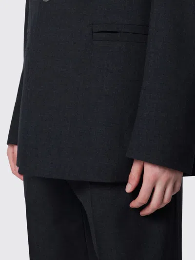 Namacheko Single-breasted Jacket Grey Pattern In Wool In Black