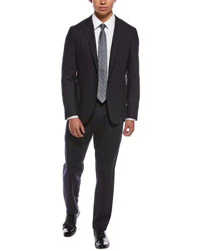 Canali 2pc Wool Suit In Black
