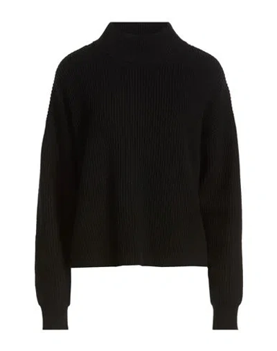 Max Mara Solid Color Knit Long-sleeve Top In Black