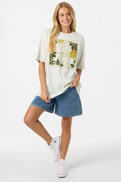 O'neill Og Scape Oversized Graphic Tee In White