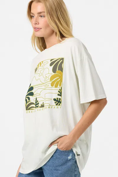 O'neill Og Scape Oversized Graphic Tee In White