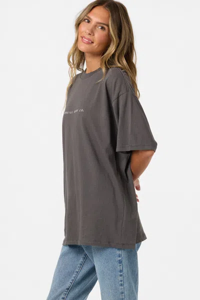 O'neill Linear Scape Graphic Oversized T-shirt In Gray