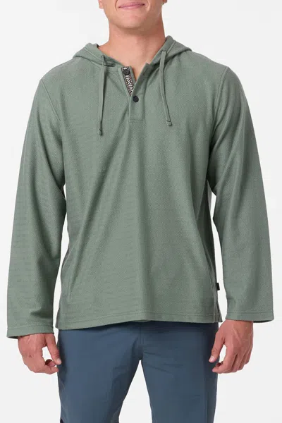 O'neill Men's Bavaro Solid Poncho Pullover Fleece Jacket In Green