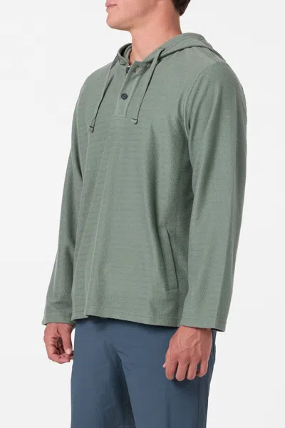 O'neill Men's Bavaro Solid Poncho Pullover Fleece Jacket In Green