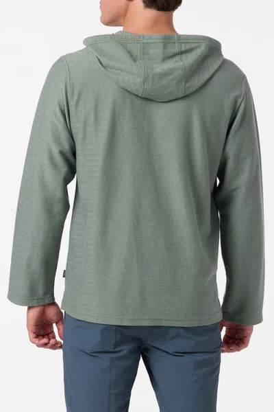 O'neill Men's Bavaro Solid Poncho Pullover Fleece Jacket In Green