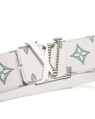 Louis Vuitton Lv Shadow Reversible Belt, Size 85 In White