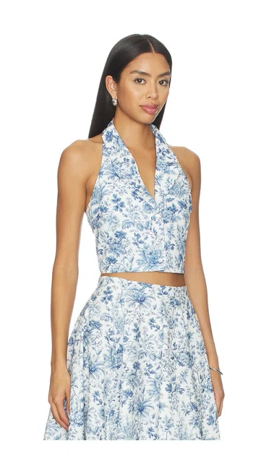 V. Chapman Hunter Top In Blue