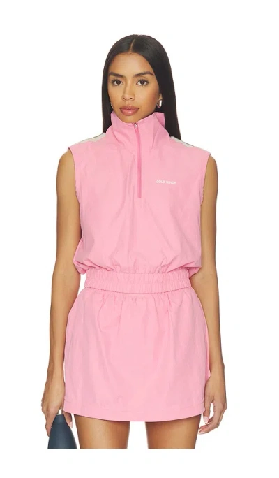 Gold Hinge Active Ease Half Zip In Pink