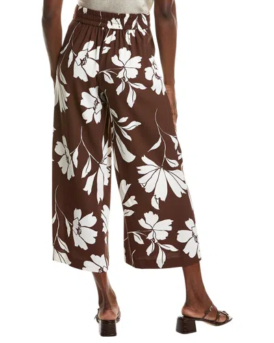 Anne Klein Plus Size Hardware Pull-on Crop Pants In Brown