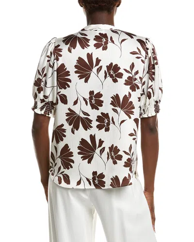 Anne Klein Y-front Blouse In Multi