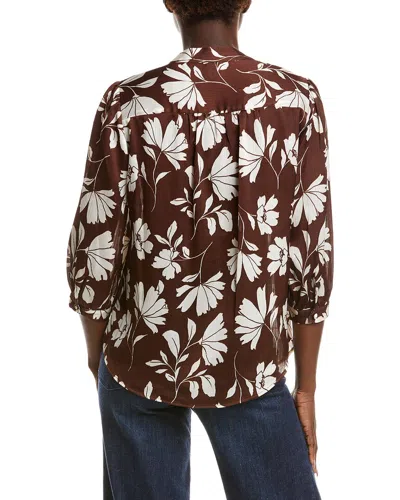 Anne Klein Printed Blouse In Multi
