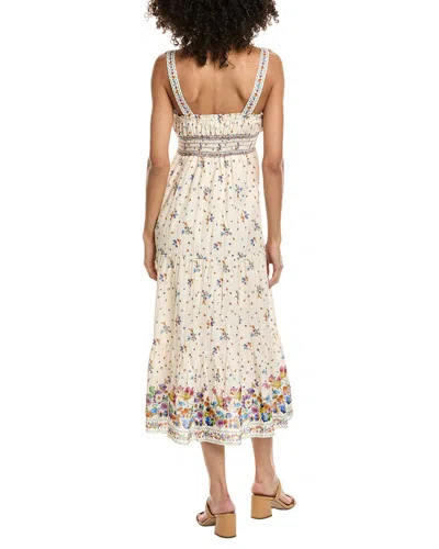 Max Studio Double Spaghetti Strap Midi Dress In Multi