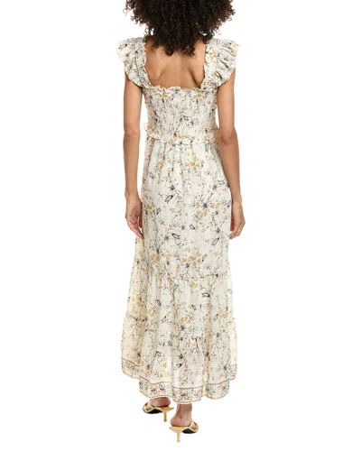 Max Studio Flutter Sleeve Maxi Dress In Multi