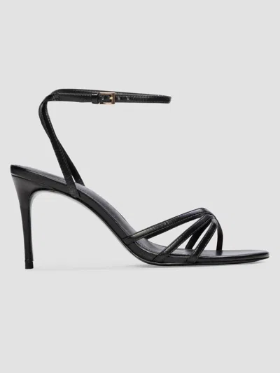 Black Suede Studio Olie 80 Sandal In Black