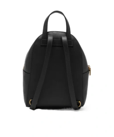 Coccinelle Minimalist Zip-closure Backpack With External Pocket In Black