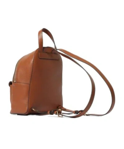 Coccinelle Flap-pocket Zip Backpack In Orange