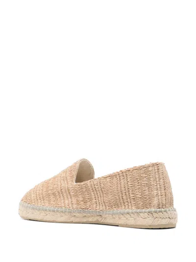 Manebi Beige Raffia Espadrilles In Neutral