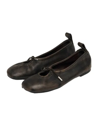 Alohas Unlined Drawstring Ankle Boots With Flexible Soles In Brown