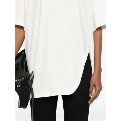 Attico Asymmetric Cotton T-shirt In White