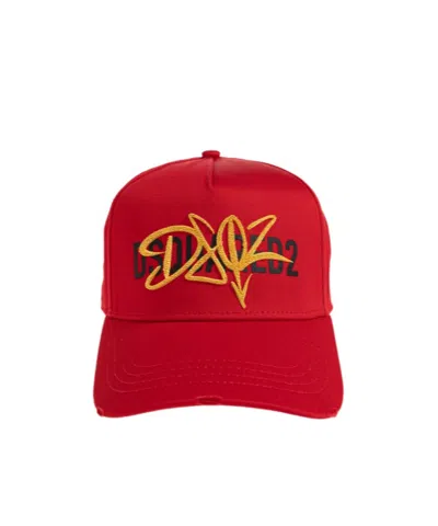 Dsquared2 -logo Baseball Cap In Red