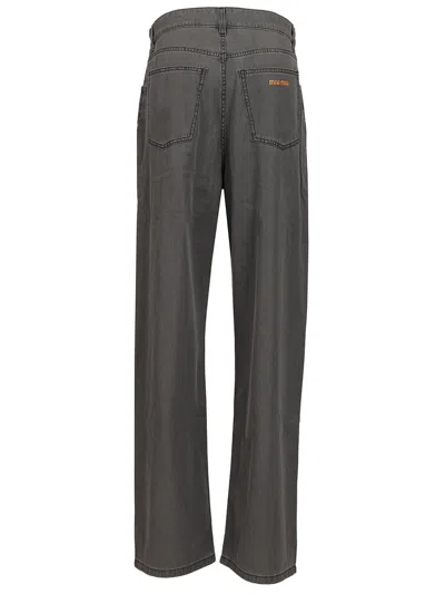 Miu Miu Multi-pocket Jeans In Gray