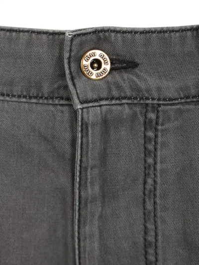 Miu Miu Multi-pocket Jeans In Gray