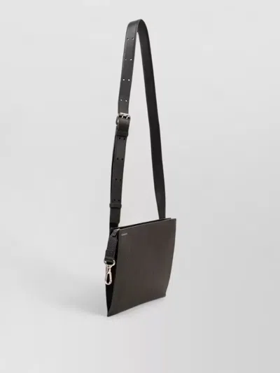 Givenchy Rectangular Shoulder Bag Textured Surface Strap In Black