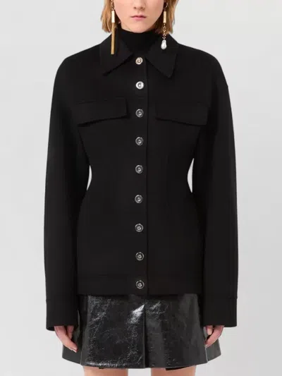 Sportmax Spxarena Tailored Virgin Wool Jacket With Sculpted Silhouette In Multi