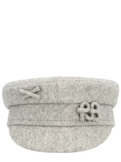 Ruslan Baginskiy Grey Solid Logo Bakerboy Hat In Gray