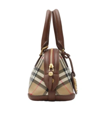 Burberry Primrose Small Shoulder Bag Check Pattern In Brown