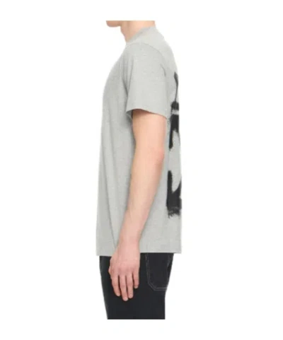 Off-white Logo-print T-shirt In Gray